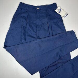 NWT Vtg Dockers Levi’s Classic Twill Pleated High Waist Pants Navy Blue Size 12